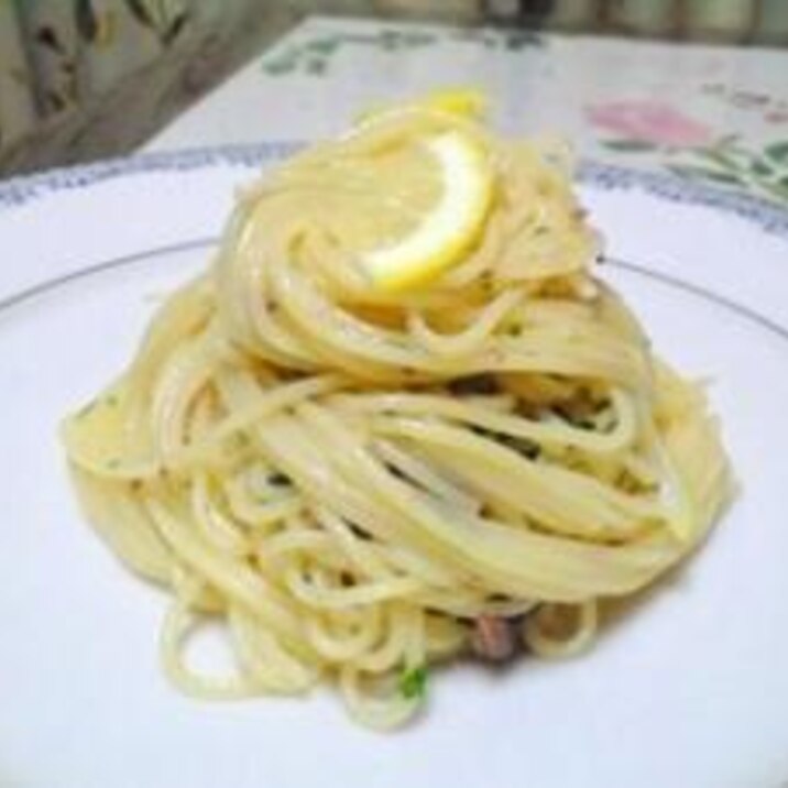 アンチョビとレモンの冷たいパスタ